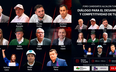 Candidatos a la Alcaldía de Tunja participarán en foro sobre desarrollo y competitividad